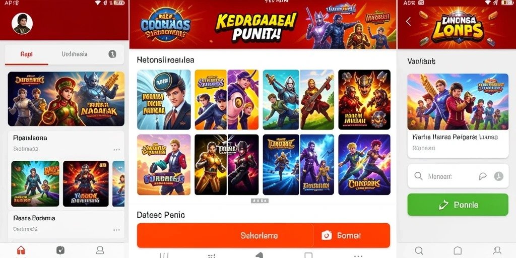 Menggambarkan karakter utama yang beraksi dalam petualangan.