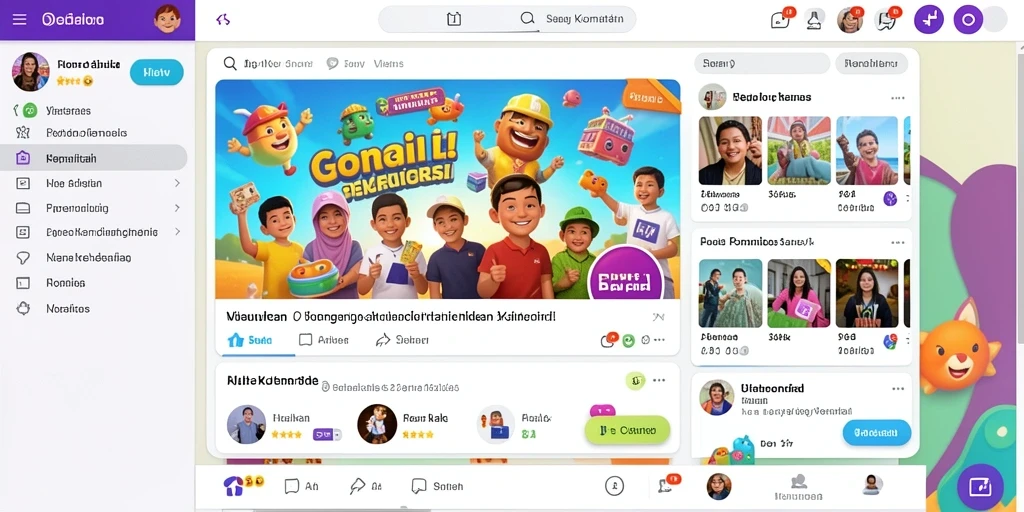 Screenshot menampilkan level pertama yang menarik.